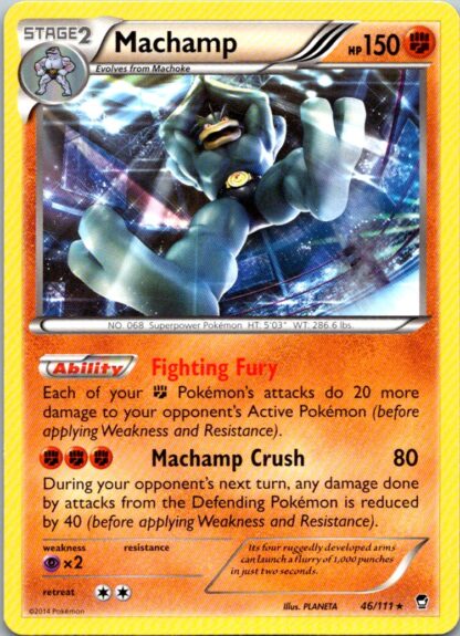 Machamp 46/111 Furious Fists (Theme Deck Rare) (LP Condition)