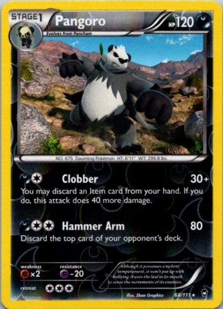 Pangoro 68/111 Furious Fists (Reverse Holo) (LP Condition)