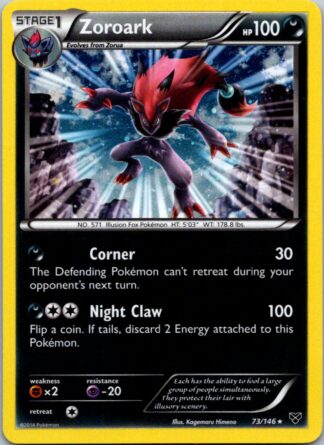 Zoroark 73/146 XY Base Set (Alt Art Holo) (LP Condition)