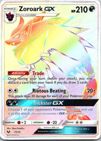 Zoroark GX 77/73 Shining Legends (Ultra Rare) (Exc Condition)