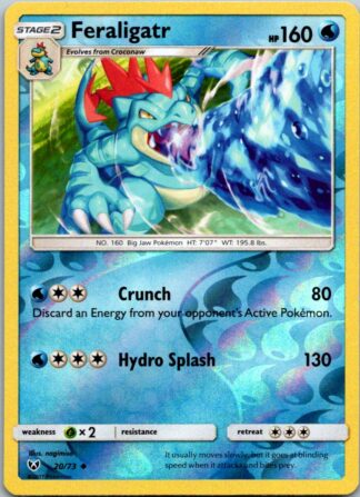 Feraligatr 20/73 Shining Legends (Reverse Holo) (Exc Condition)
