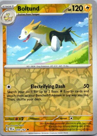 Boltund 59/162 Temporal Forces (Reverse Holo) (NM-Exc Condition)