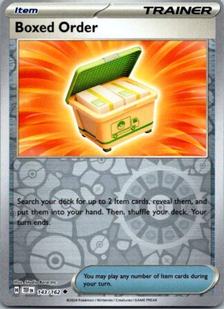 Boxed Order 143/162 Temporal Forces (Reverse Holo) (NM-Exc Condition)