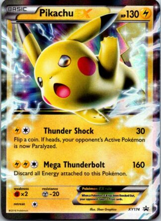 Pikachu EX XY174 PROMO (Ultra Rare) (LP Condition)