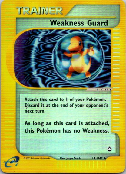 Weakness Guard 141/147 Aquapolis (Reverse Holo) (LP Condition)