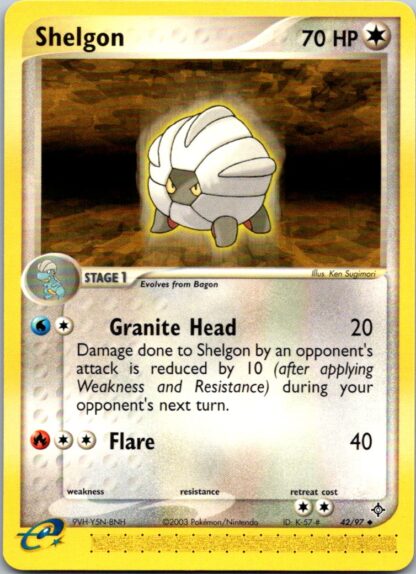 Shelgon 42/97 EX Dragon (Uncommon) (Exc Cond)