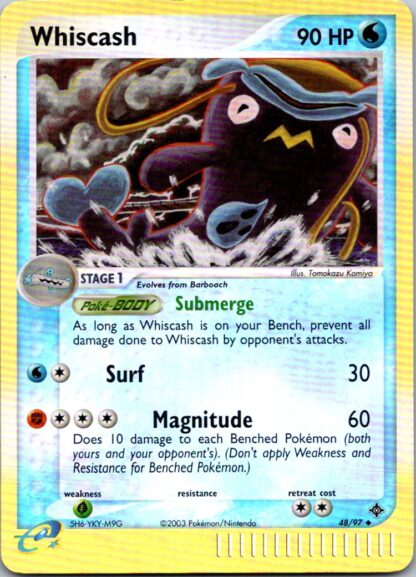 Whiscash 48/97 EX Dragon (Reverse Holo) (LP Cond)