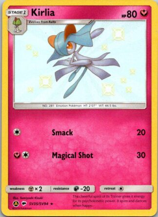Kirlia SV35/SV94 Hidden Fates (Shiny Holo) (Exc Condition)