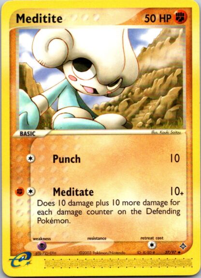 Meditite 37/97 Ex Dragon (Uncommon) (P Condition)