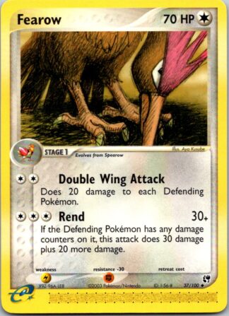 Fearow 37/100 EX Sandstorm (Uncommon) (Exc Cond)