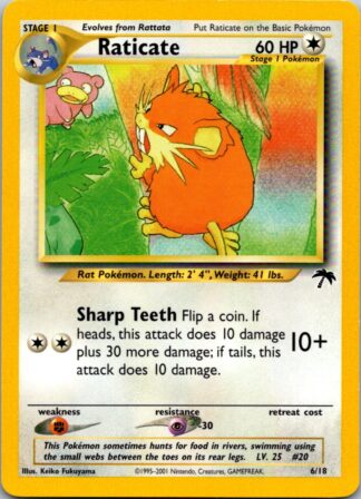 Raticate 6/18 Southern Islands (Exc Condition)