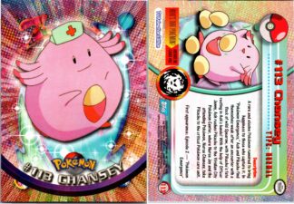 Chansey #113 TOPPS Blue Logo (Exc Condition)