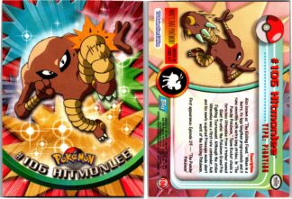 Hitmonlee #106 TOPPS Blue Logo (Exc Condition)