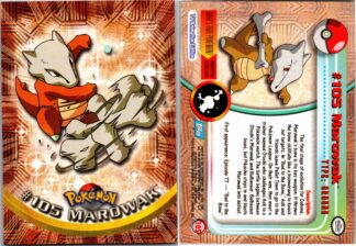 Marowak #105 TOPPS Blue Logo (Exc Condition)