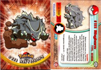 Rhyhorn #111 TOPPS Blue Logo (LP Condition)