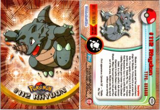 Rhydon #112 TOPPS Blue Logo (Exc Condition)