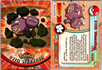 Weezing #110 TOPPS Blue Logo (Exc Condition)