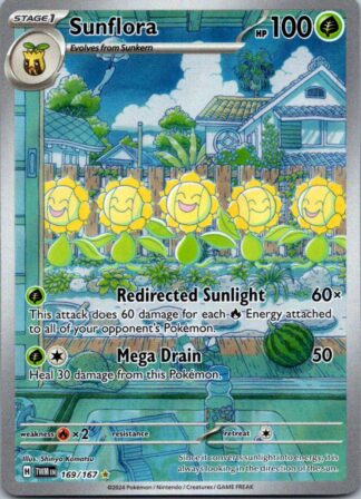 Sunflora 169/167 Twilight Masquerade (Ultra Rare) (NM-Exc Condition)