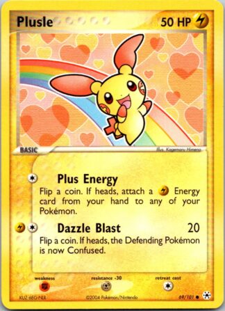 Plusle 69/101 Ex Hidden Legends (Common) (Exc Condition)