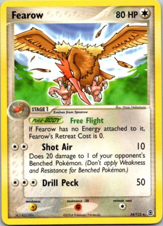 Fearow 24/112 Fire Red Leaf Green (Rare) (Excellent Condition)