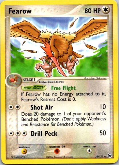 Fearow 24/112 Fire Red Leaf Green (Rare) (Excellent Condition)