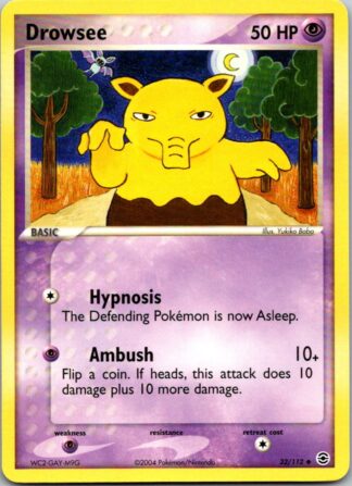 Drowsee 32/112 Fire Red Leaf Green (Uncommon) (Excellent Condition)