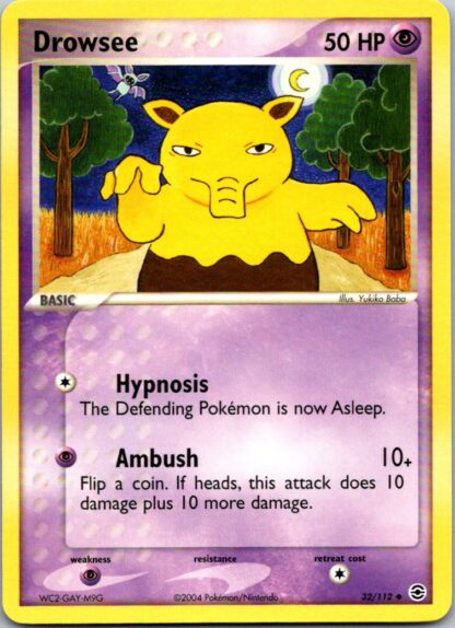 Drowsee 32/112 Fire Red Leaf Green (Uncommon) (Excellent Condition)