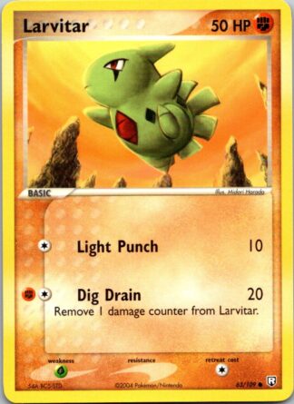 Larvitar 63/109 Team Rocket Returns (Common) (Exc Condition)