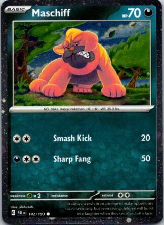 Maschiff 142/193 Paldea Evolved (Holo Promo) (NM-Exc Condition)