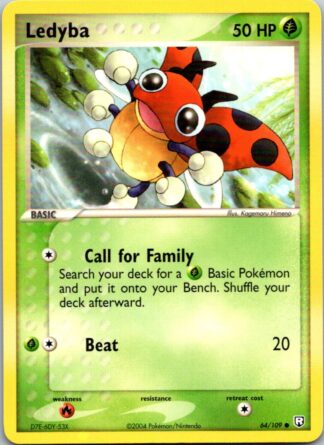 Ledyba 64/109 Team Rocket Returns (Common) (Exc Condition)