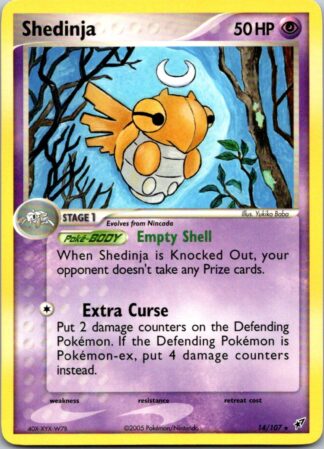 Shedinja 14/107 EX Deoxys (Theme Deck Rare) (LP Condition)