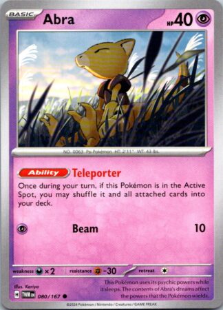 Abra 80/167 Twilight Masquerade (Common) (NM-Exc Condition)