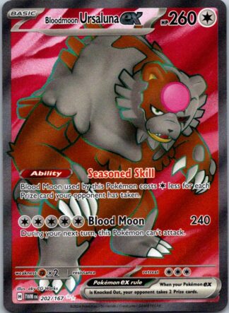 Bloodmoon Ursaluna ex 202/167 Twilight Masquerade (Ultra Rare) (NM-Exc Condition)