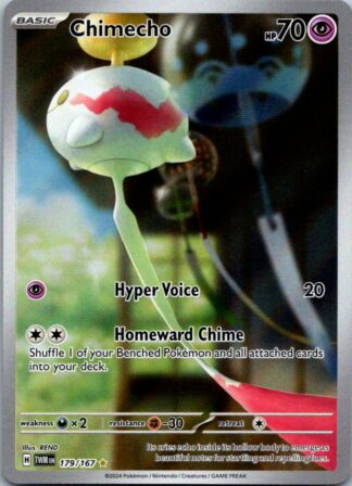 Chimecho 179/167 Twilight Masquerade (Ultra Rare) (NM-Exc Condition)