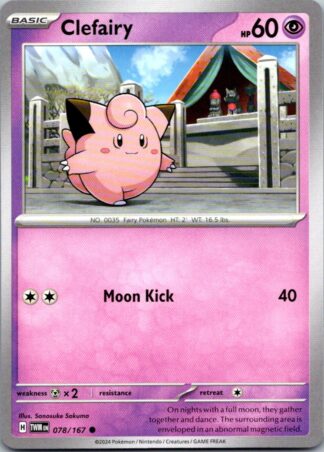 Clefairy 78/167 Twilight Masquerade (Common) (NM-Exc Condition)
