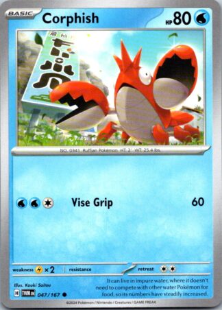 Corphish 47/167 Twilight Masquerade (Common) (NM-Exc Condition)