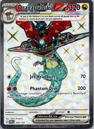 Dragapult ex 200/167 Twilight Masquerade (Ultra Rare) (NM-Exc Condition)