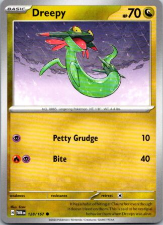 Dreepy 128/167 Twilight Masquerade (Common) (NM-Exc Condition)