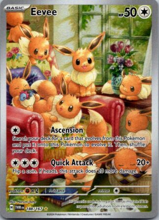 Eevee 188/167 Twilight Masquerade (Ultra Rare) (NM-Exc Condition)