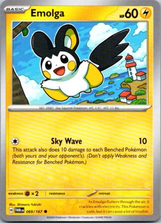 Emolga 69/167 Twilight Masquerade (Common) (NM-Exc Condition)