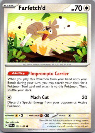 Farfetch'd 132/167 Twilight Masquerade (Common) (NM-Exc Condition)