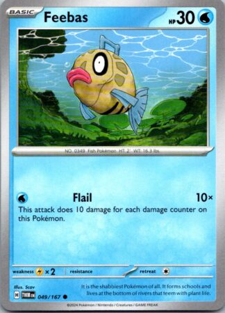 Feebas 49/167 Twilight Masquerade (Common) (NM-Exc Condition)
