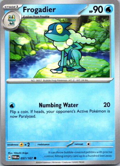 Frogadier 57/167 Twilight Masquerade (Common) (NM-Exc Condition)
