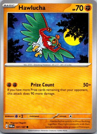 Hawlucha 107/167 Twilight Masquerade (Common) (NM-Exc Condition)