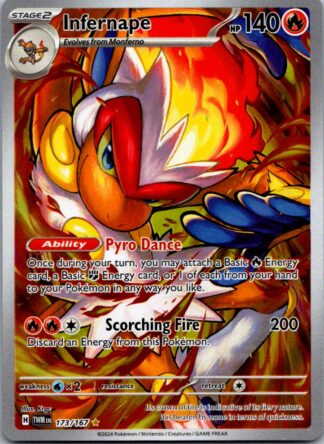 Infernape 173/167 Twilight Masquerade (Ultra Rare) (NM-Exc Condition)