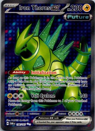 Iron Thorns ex 196/167 Twilight Masquerade (Ultra Rare) (NM-Exc Condition)