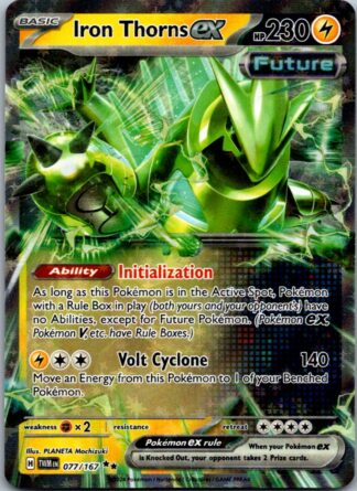 Iron Thorns ex 77/167 Twilight Masquerade (Ultra Rare) (NM-Exc Condition)