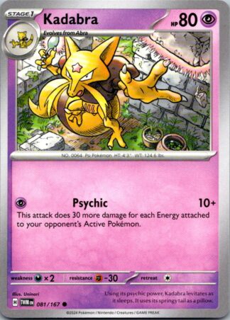 Kadabra 81/167 Twilight Masquerade (Common) (NM-Exc Condition)