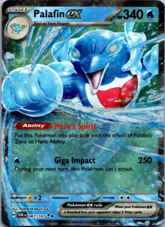 Palafin ex 61/167 Twilight Masquerade (Ultra Rare) (NM-Exc Condition)