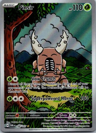 Pinsir 168/167 Twilight Masquerade (Ultra Rare) (NM-Exc Condition)